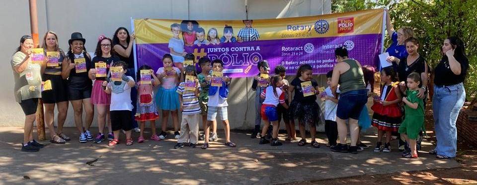Rotary Club de Barretos Realizou a entrega de 5000 panfletos diretamente aos alunos das escolas municipais na cidade de Barretos