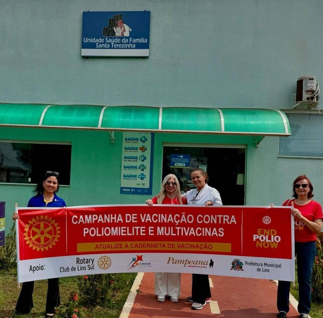 Rotary Club de Lins - Norte Promove Campanha Contra a Poliomielite