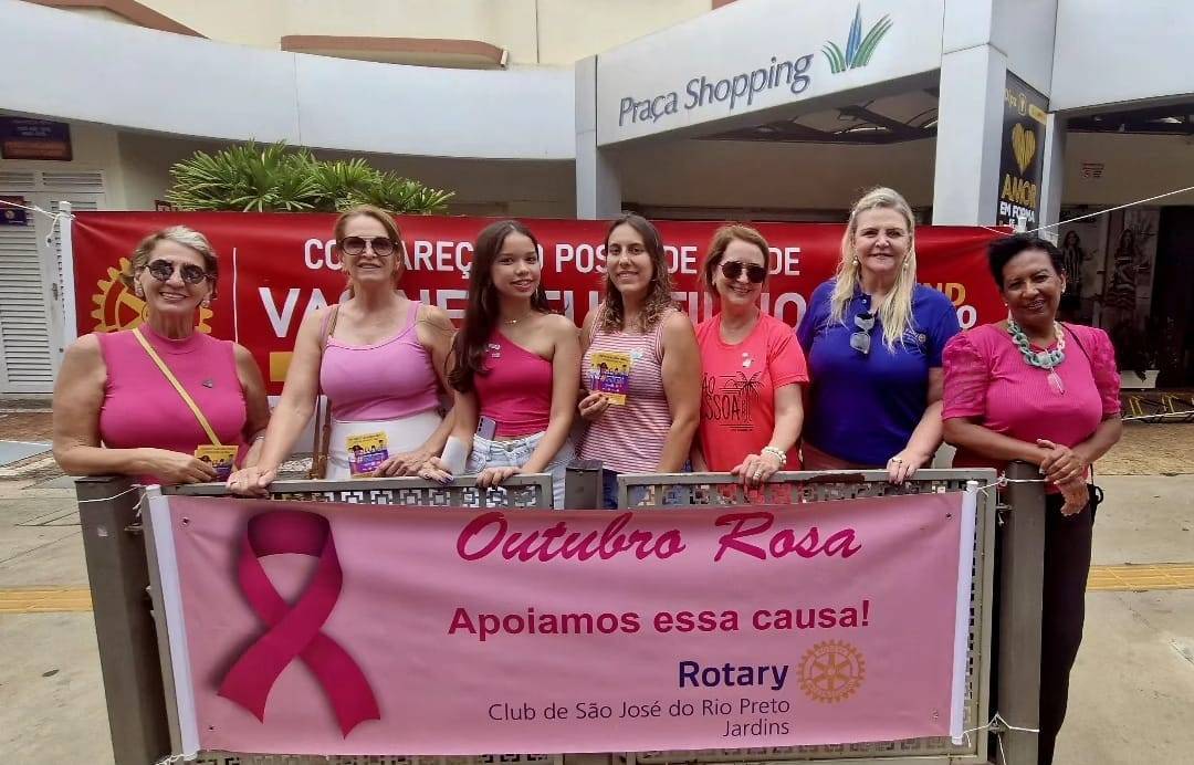 Rotary Club de São José do Rio Preto - Jardins Promove Ação Sobre o Outubro Rosa