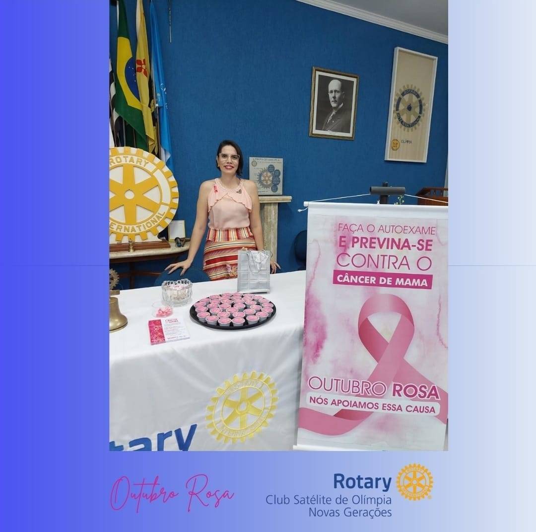 Rotary Club Satélite de Olímpia - Novas Gerações Realizam Roda de Conversa Sobre a prevenção do câncer de mama e colo de útero