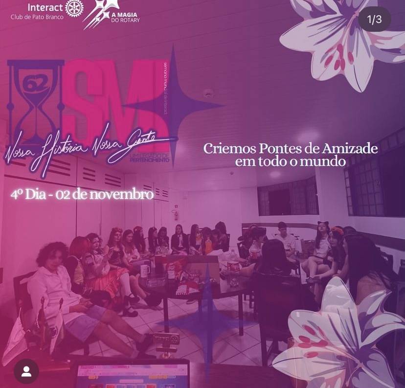 🌍✨ Criando laços e superando fronteiras!  Para o quarto dia da SMI com o tema “Criemos Pontes De Amizade em Todo Mundo, internacionais e integração a família rotária” Realizamos um momento de interação e jogos, dinâmicas junto com o interact de pato branco sul @icpatobrancosul 💙 Para celebrar a amizade com muita diversão e fantasias incríveis! 🎭🤝 Vamos juntos construir pontes que conectam corações ao redor do mundo. Que venham mais noites como essa! ❤️  @interact4640 