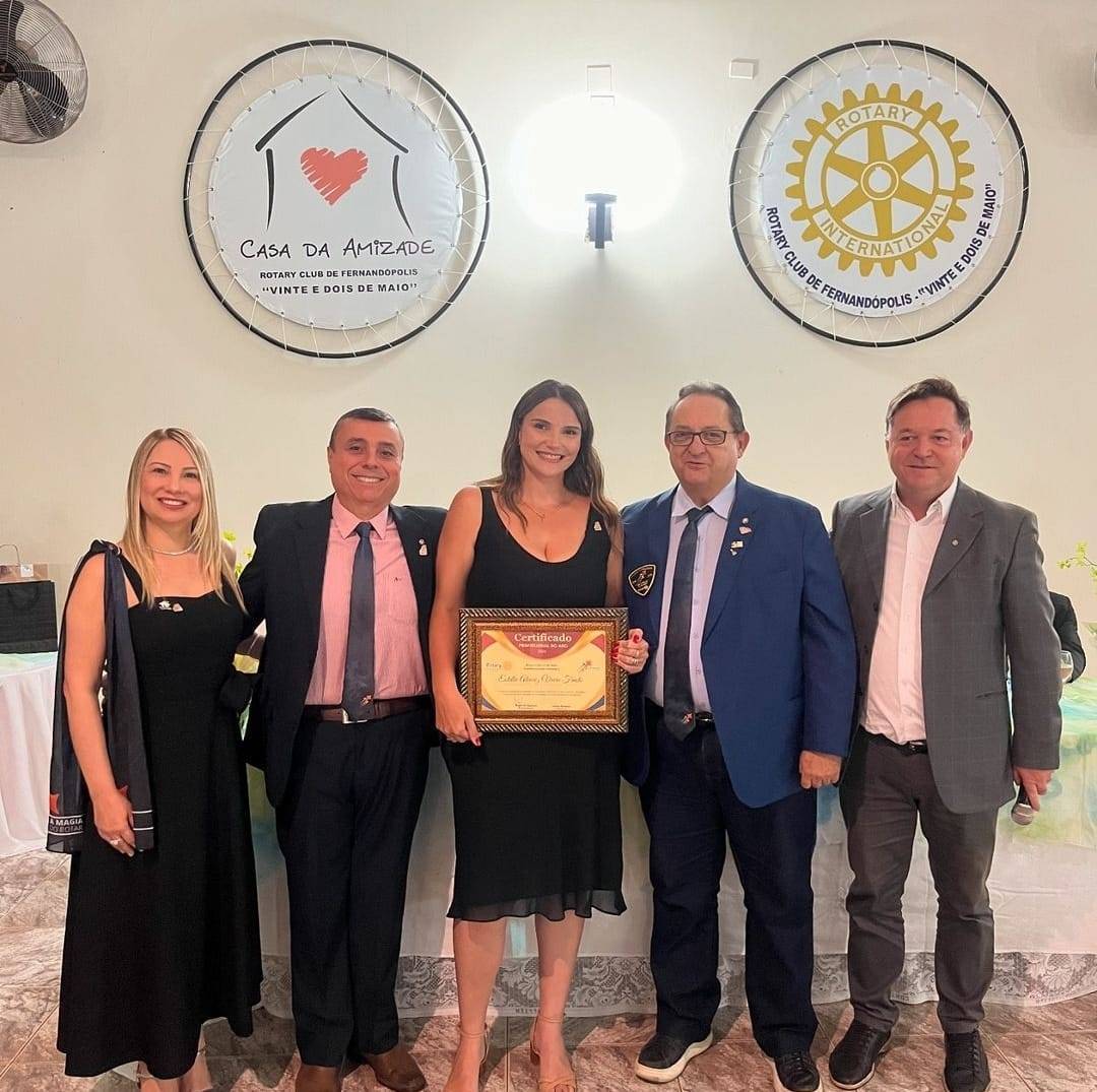 Rotary Club e da Casa da Amizade de Fernandópolis - 22 de Maio Realizam Homenagem com o Prêmio Profissional do Ano