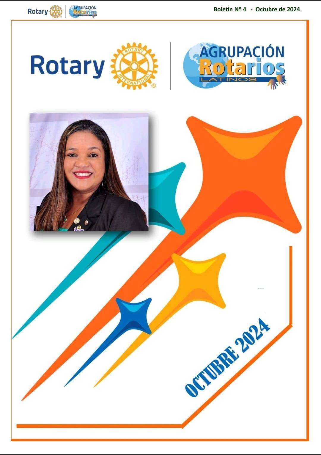 Boletim Rotalatinos Publicaram Matéria que Destaca a União dos Três Rotary Clubs de Lins