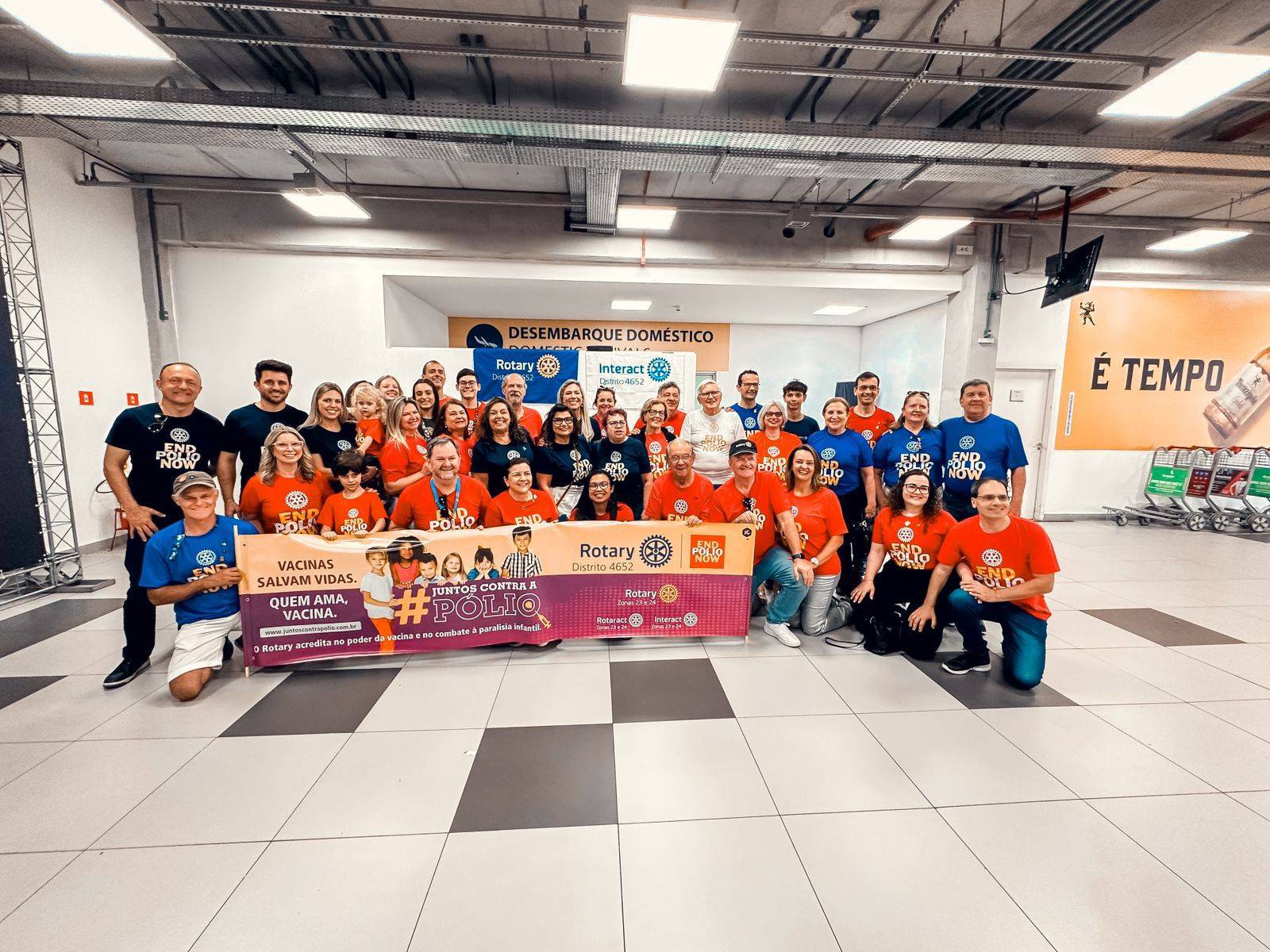 Recepção Especial no Aeroporto de Navegantes