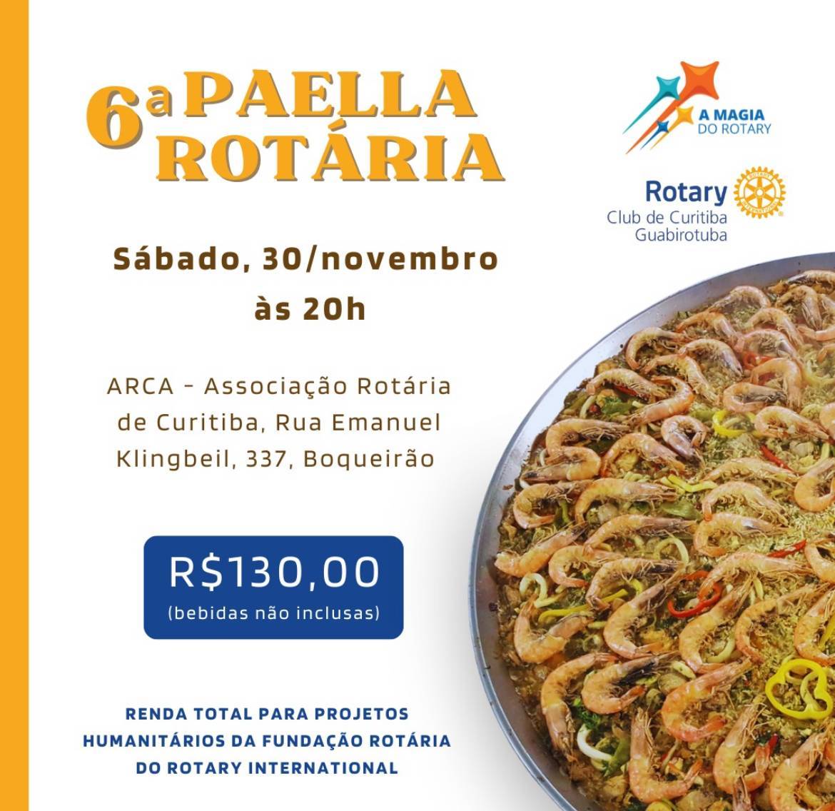 6ª PAELLA ROTÁRIA