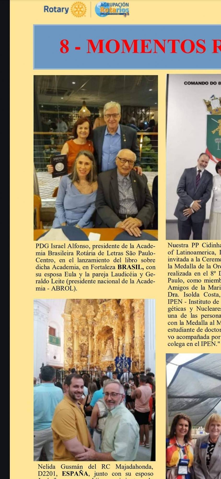 Boletim ROTALATINOS Publicou Notícia do Lançamento do Livro da Academia Brasileira Rotária de Letras SP - Centro