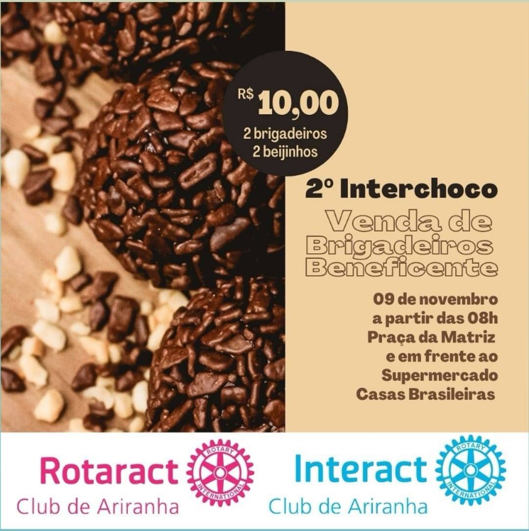 Rotaract e do Interact Clubs de Ariranha Convida para o 2º Interchoco