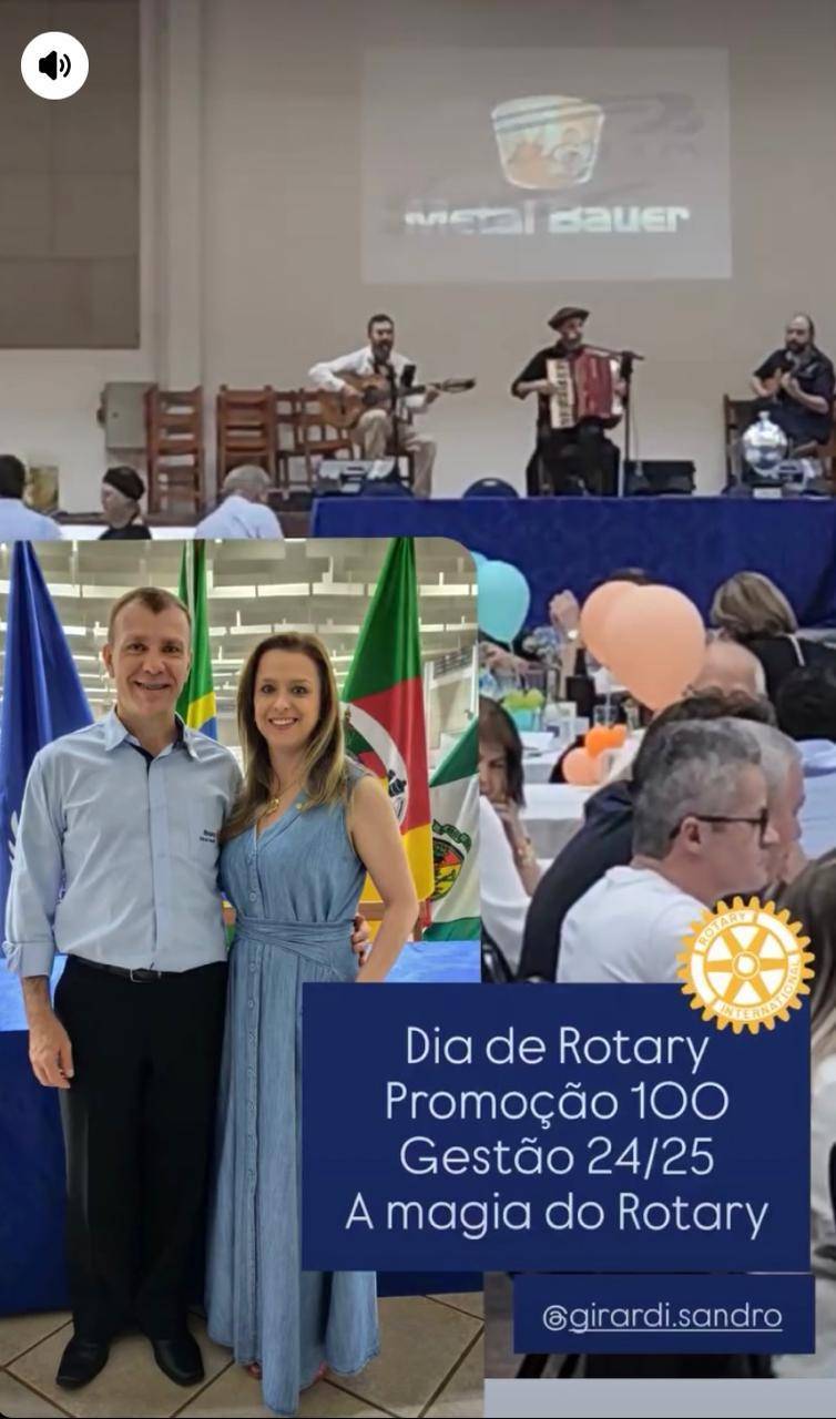 Presidente Sandro Girardi e Esposa Katiane