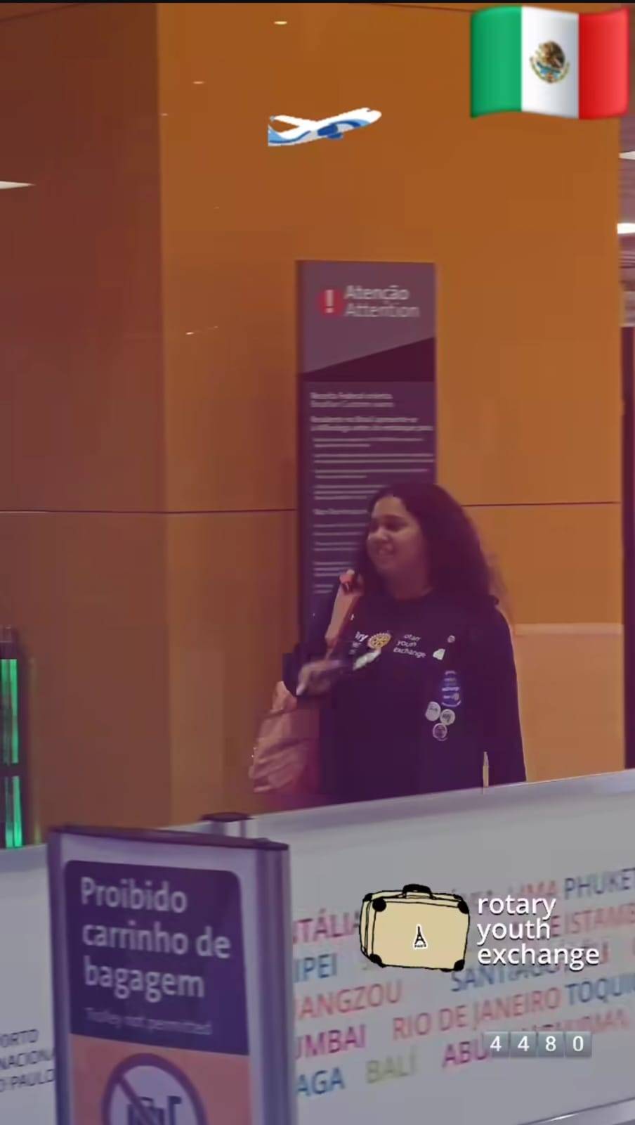 Nosso chegadas e partidas é o embarque da Vitória partindo para a cidade de Reynosa no México