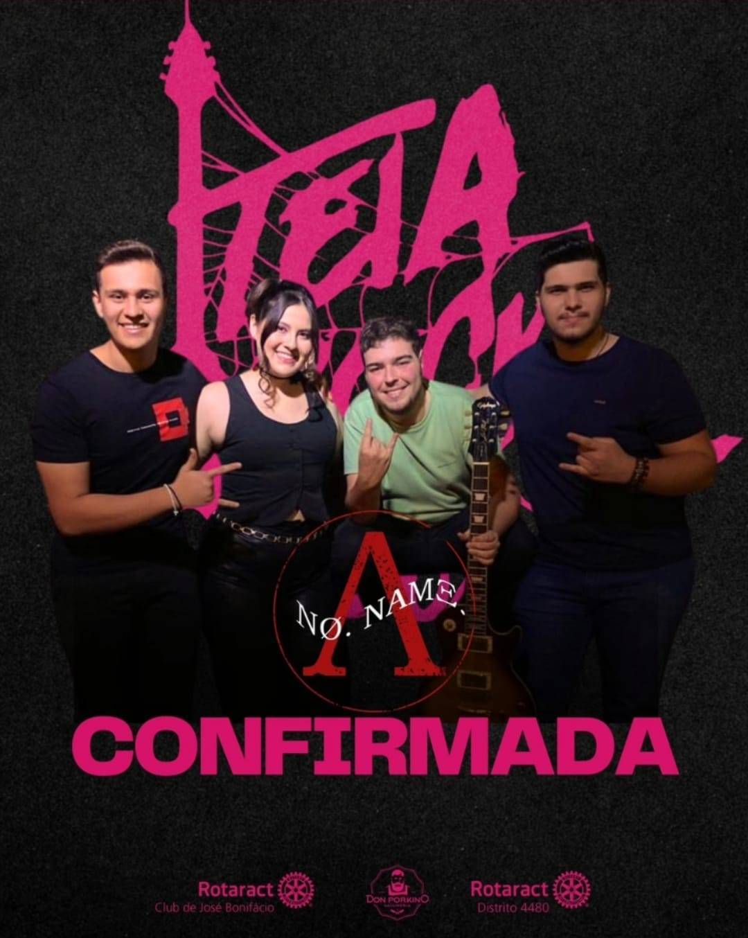 Rotaract Club de José Bonifácio confirma banda para o Teia Rock 2024