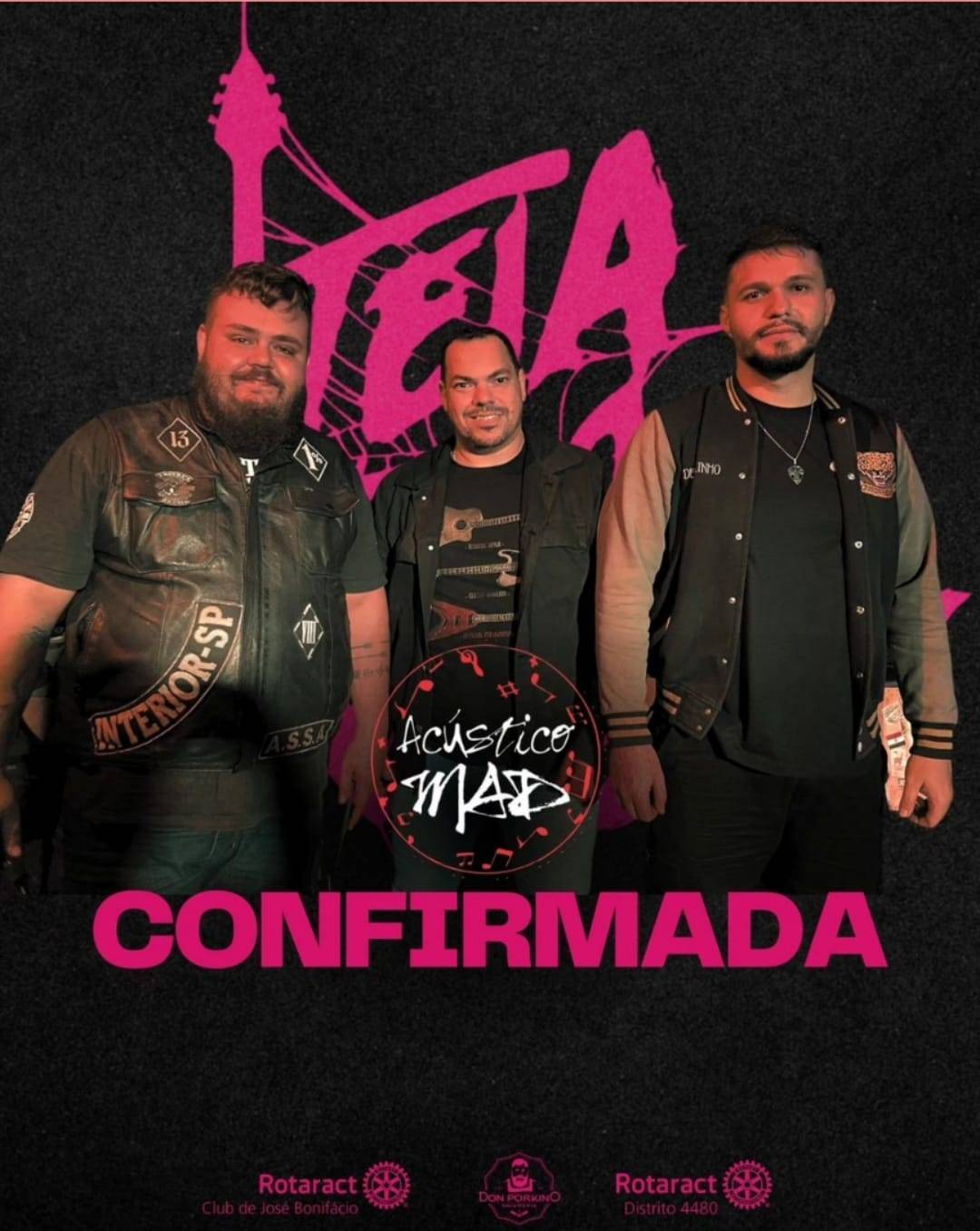 Rotaract Club de José Bonifácio confirma banda para o Teia do Rock 2024