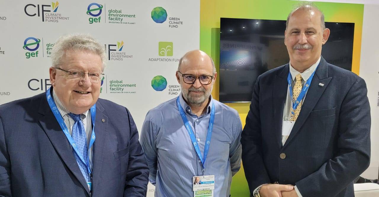 Mark Maloney (TRF Trustees Chair), Carlos Manuel Rodriguez (CEO Global Environment Facility -GEF) e Alberto Palombo (TRF Cadre and ESRAG Board).