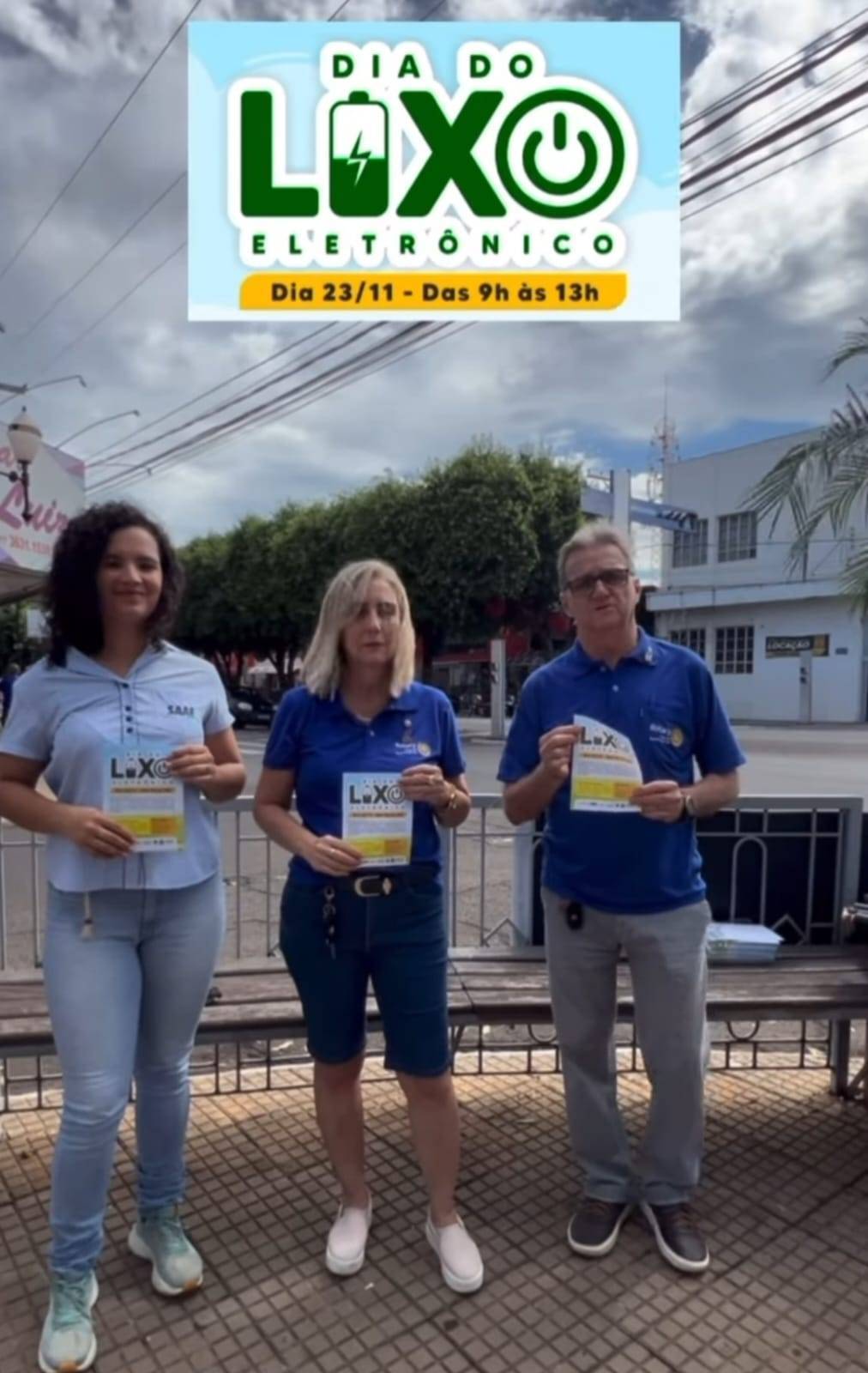 Rotary Club de Santa Fé do Sul Realiza o Dia da Coleta de Lixo Eletrônico