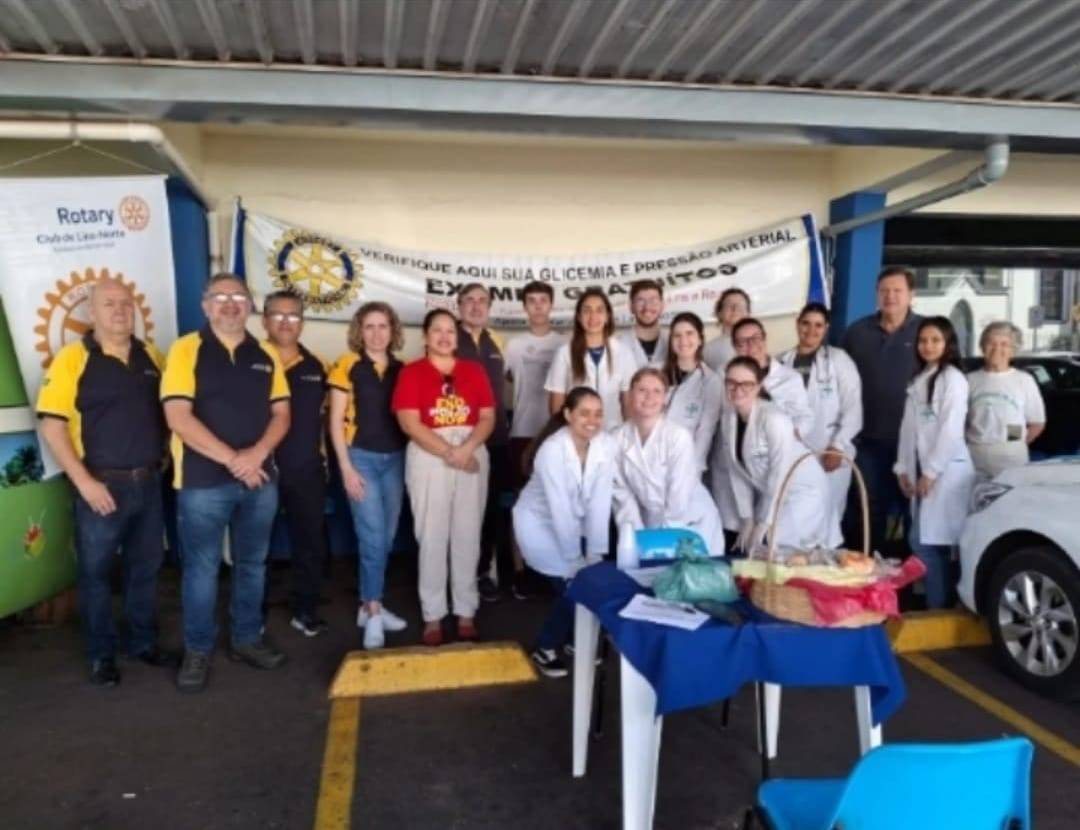 Rotary Club de Lins - Norte Realiza Campanha Para Detectar Diabetes na População