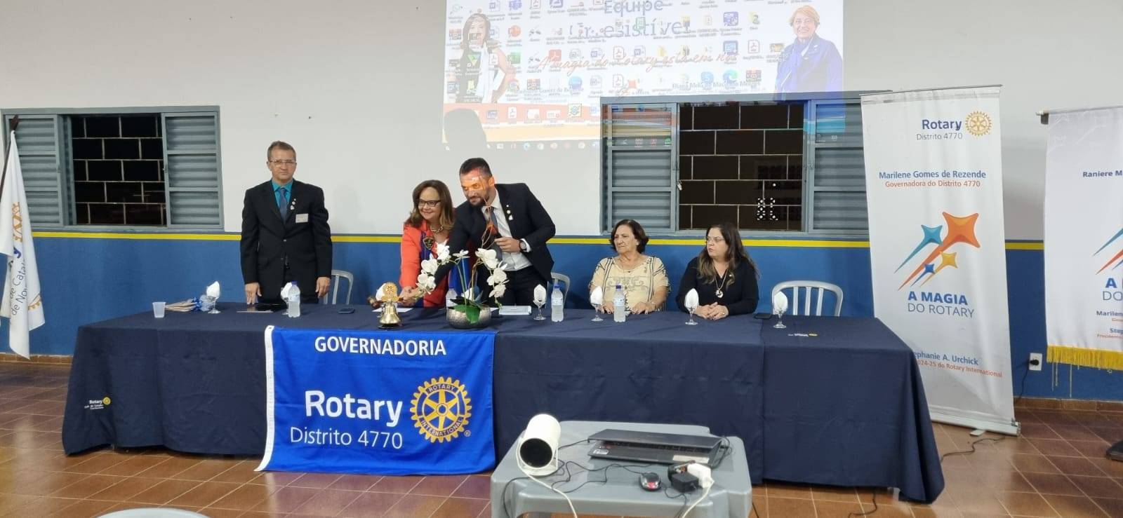 Visita ao Rotary Club de Catalão Centenário.