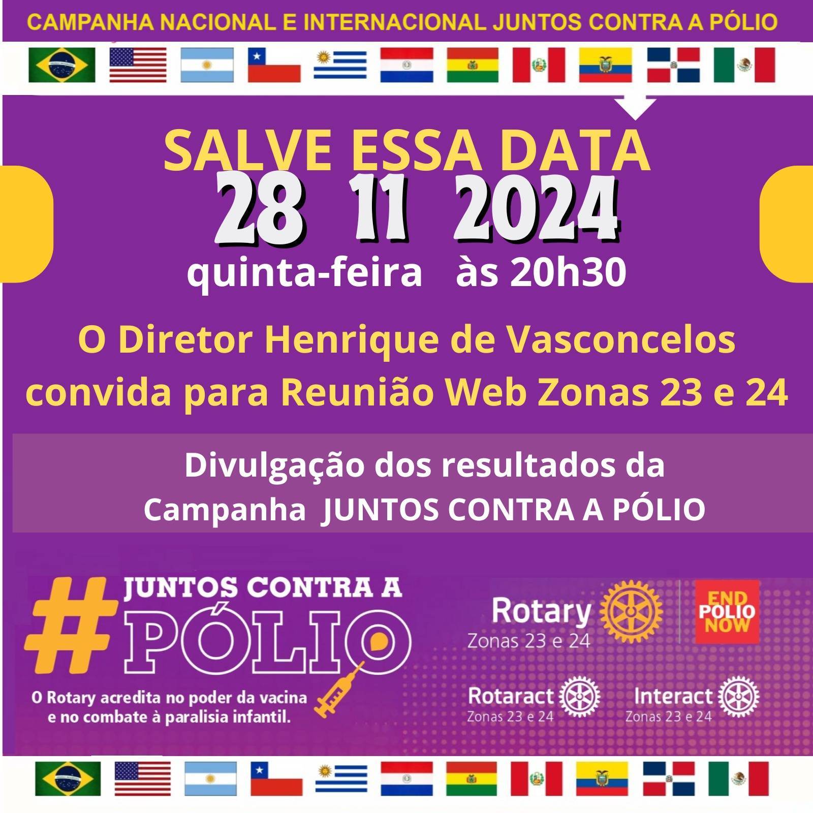 Divulgação dos resultados da campanha 