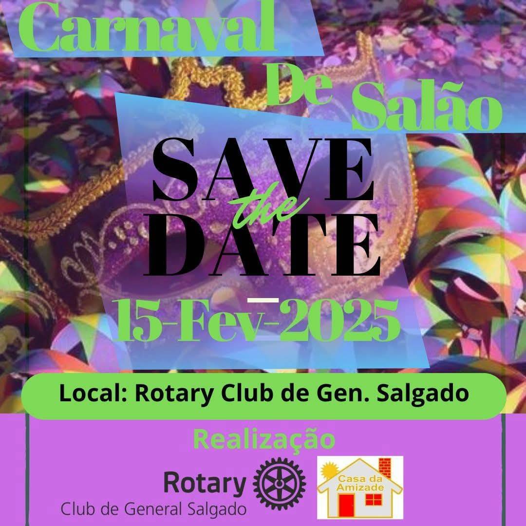 Rotary Club de General Salgado divulga tradicional Carnaval de Salão