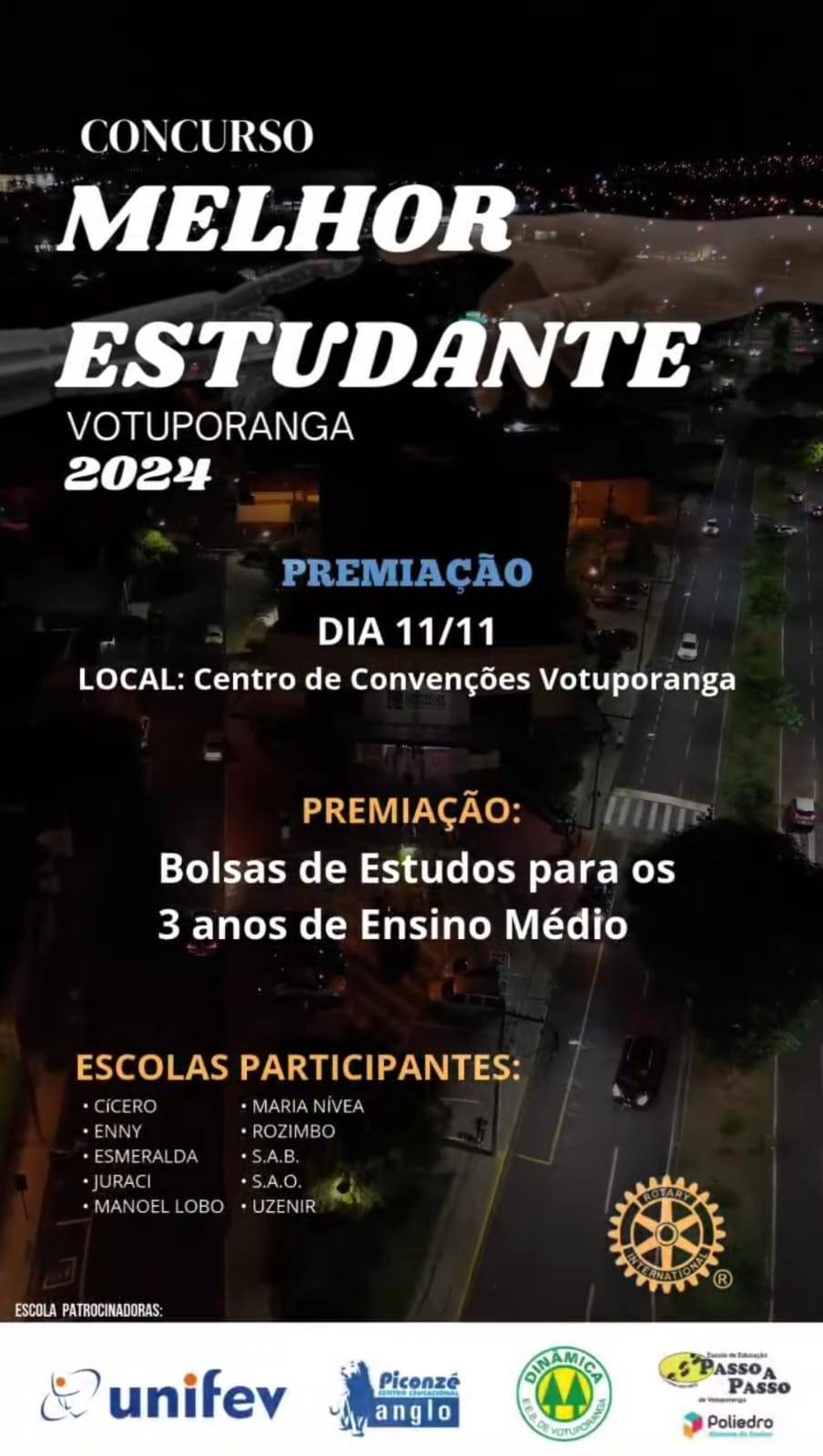 Rotary Club de Votuporanga - 8 de agosto realiza a 22ª Edição do Concurso 