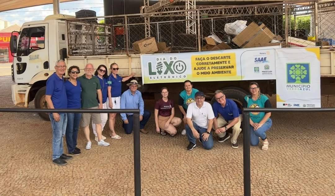 Rotary Club de Santa Fé do Sul Realizou Arrecadação de Lixo Eletrônico