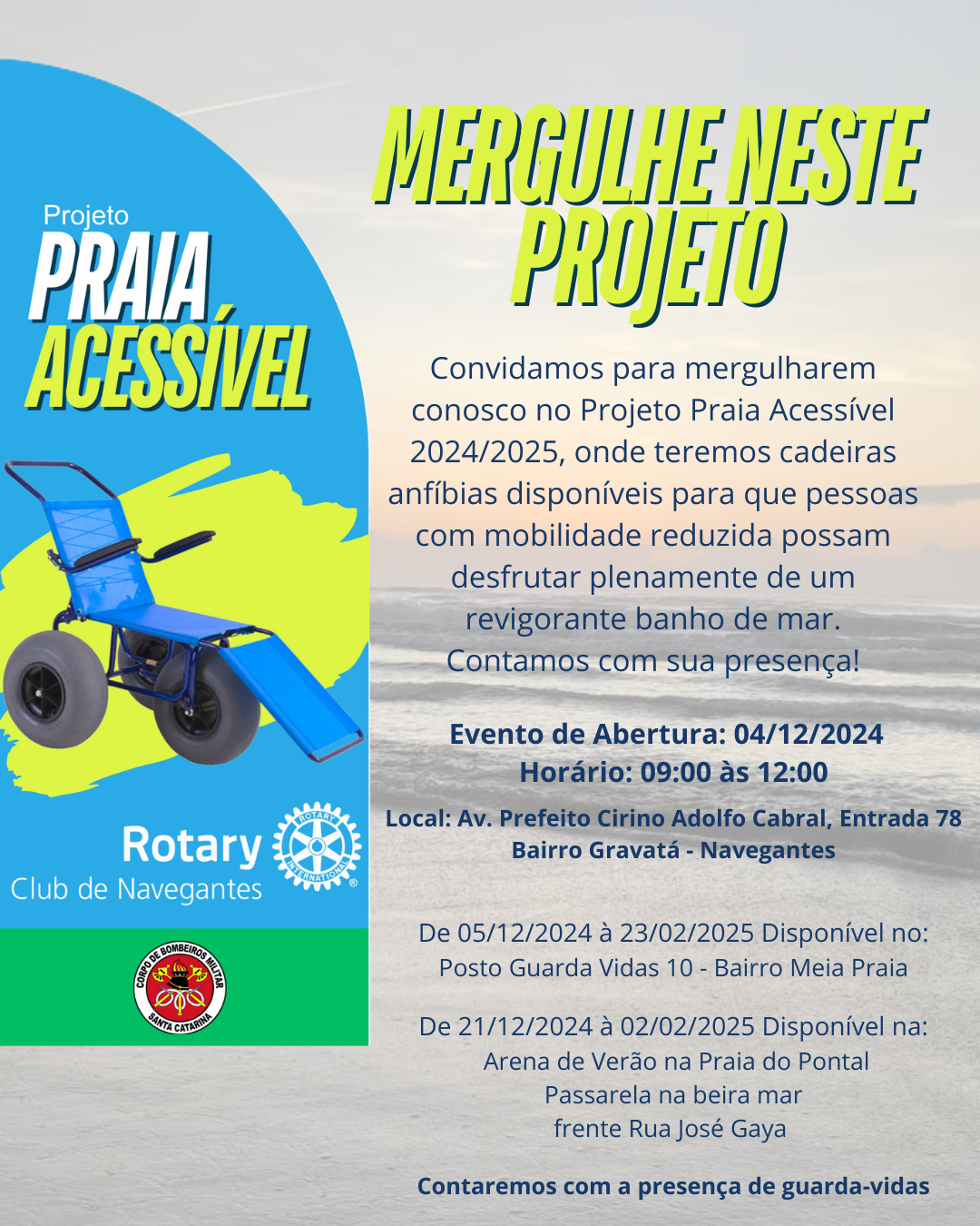 Projeto Praia Acessível  2024/2025