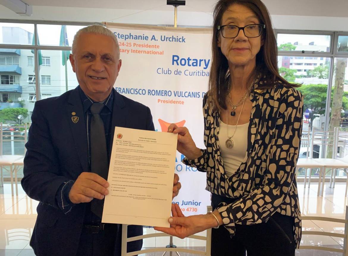 Presidente RC de Curitiba 24/25 - Francisco Romero Vulcanis da Rosa e a Presidente RCC Guabirotuba 24/25 - Célia Regina Bim