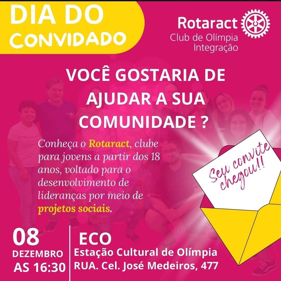 Rotaract Club de Olímpia - Integração realiza dia do convidado