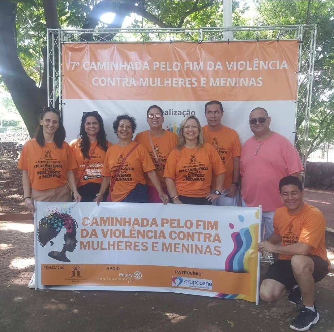 Rotary Club de São José do Rio Preto - ECO esteve presente na 7° Caminhada de Combate à Violência Contra Mulheres e Meninas