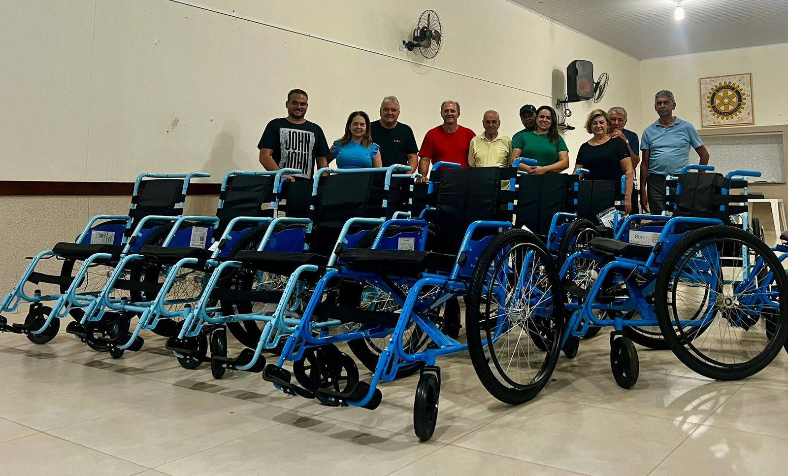 Rotary Club de Monte Aprazível monta 15 cadeiras de rodas do programa “Mobilidade para Todos”