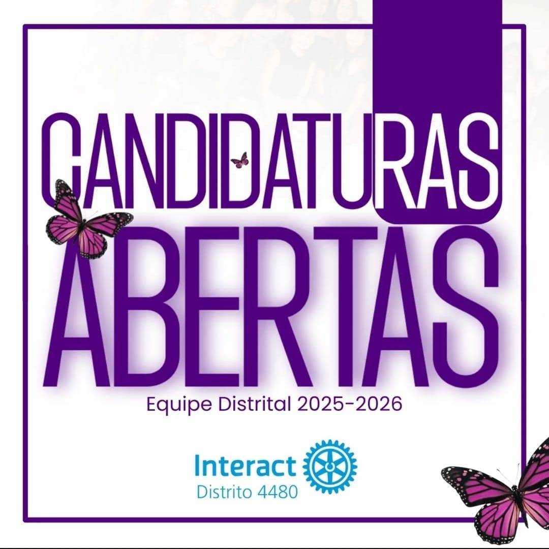 Interact Distrito 4480 Abre Inscrições Para Candidatura Equipe Distrital 25-26