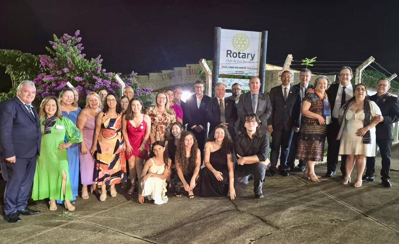 Casal Gov. Eder Bocchini e Nelly realizam visita oficial no Rotary Club de José Bonifácio