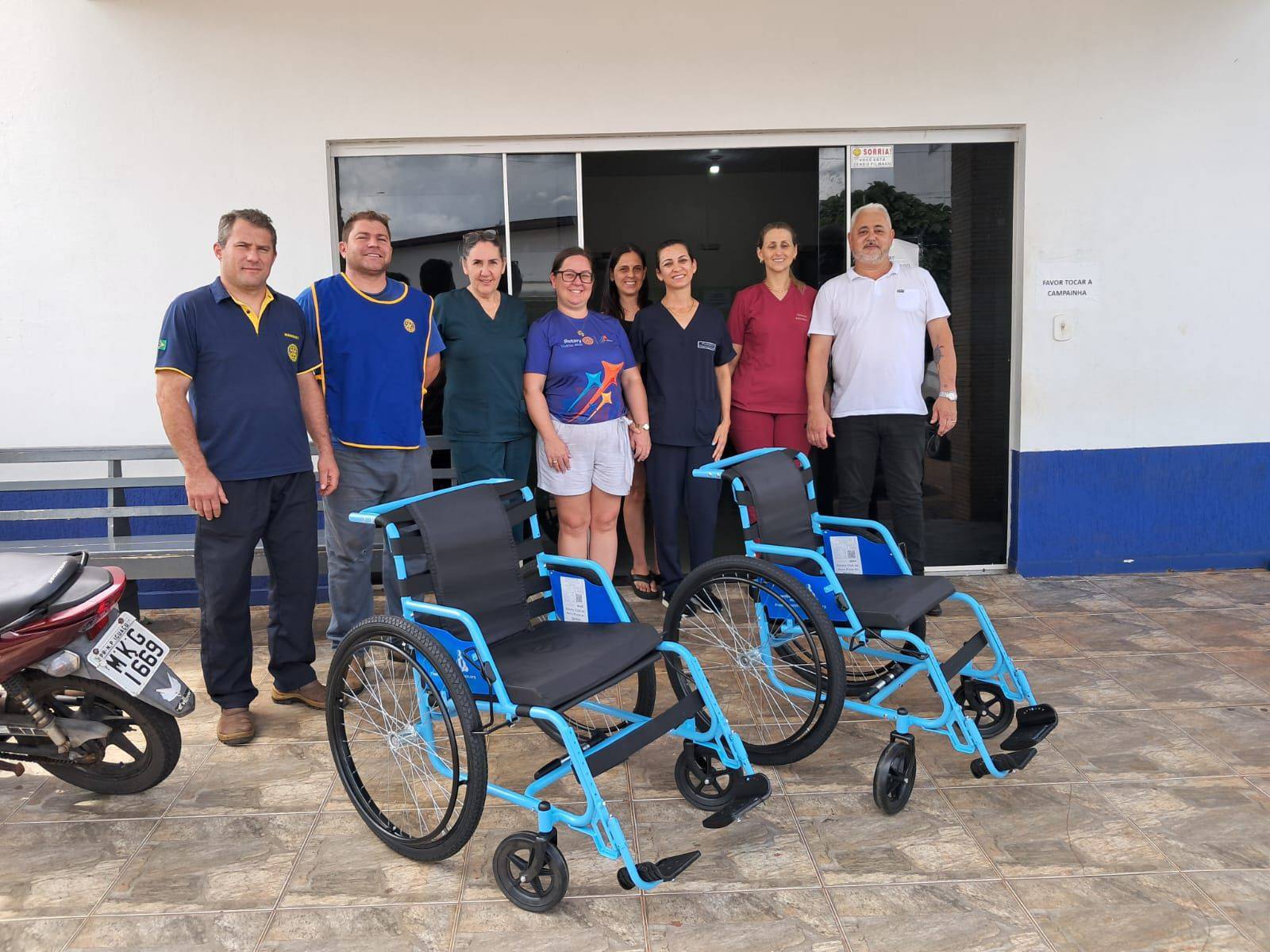 Cadeiras de rodas entregues ao PA de nosso município 