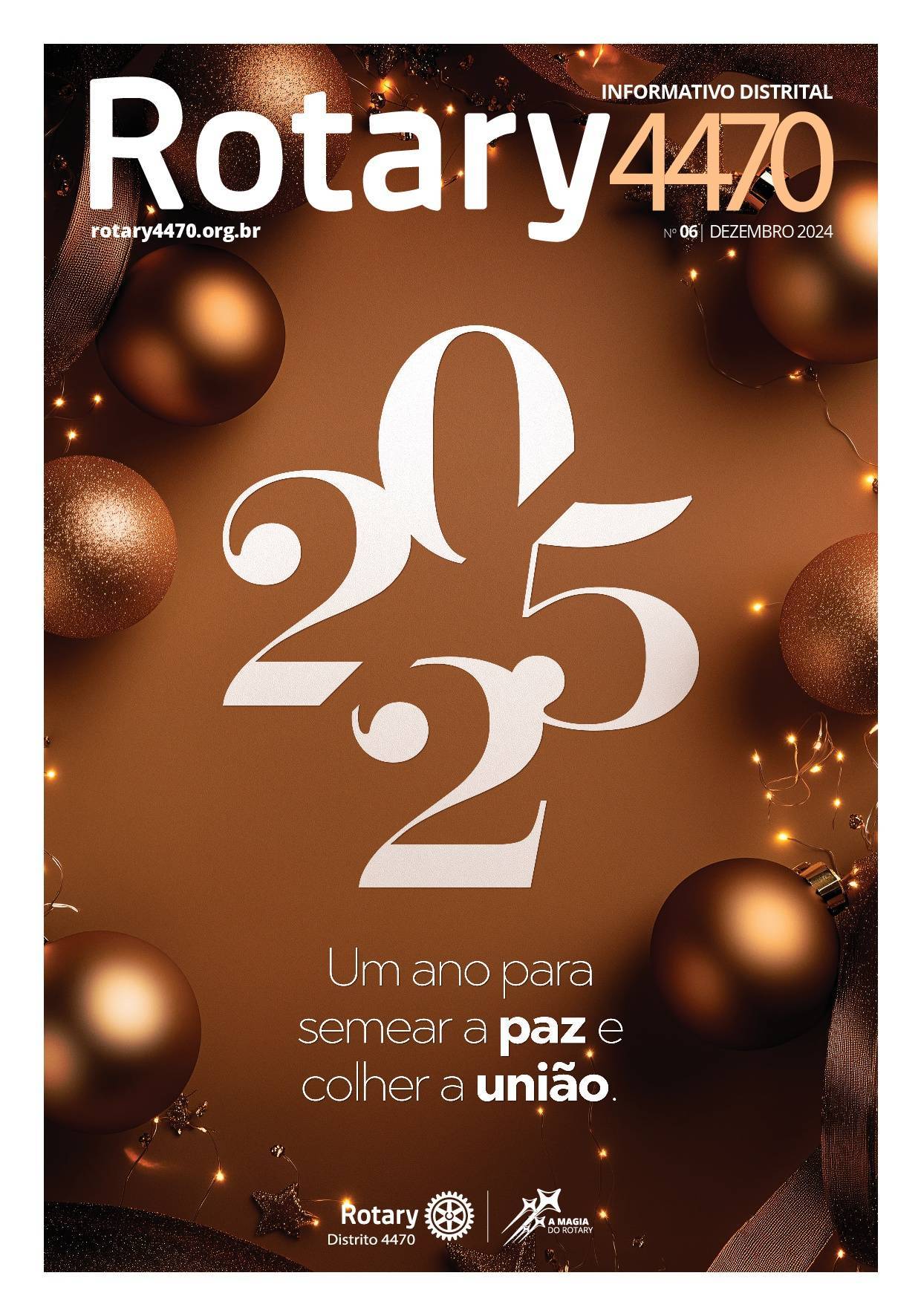 Informativo Rotário de DEZEMBRO/2024 - Numero 06 - Carta Mensal