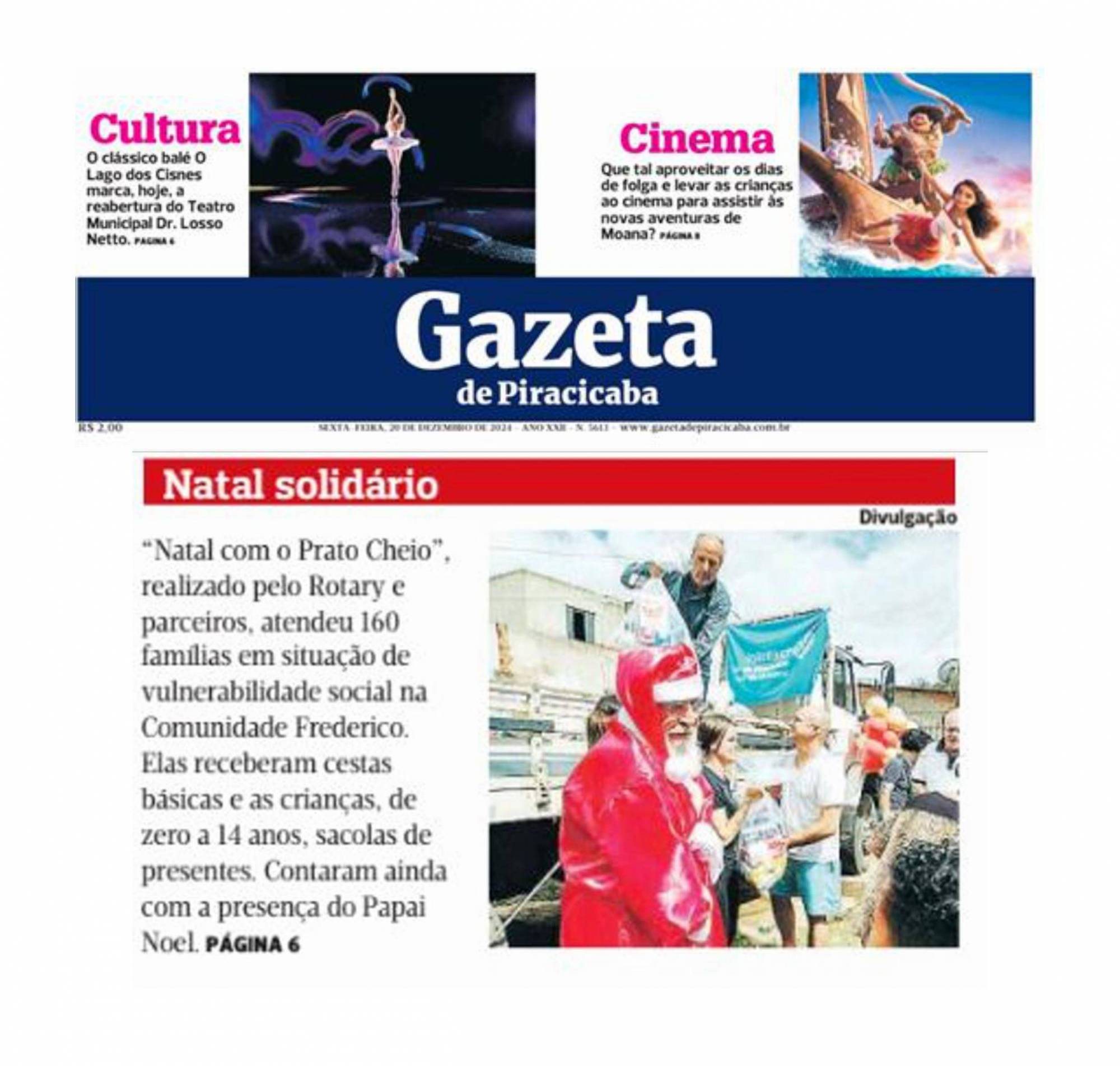 Rotary, Rotaract e Interact Luiz de Queiroz distribuem 2 toneladas e meia de alimentos para comunidade de Piracicaba