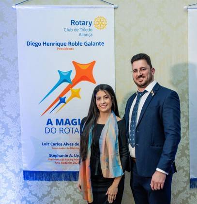 Presidente Diego H. R. Galante e esposa Tallita Galante 