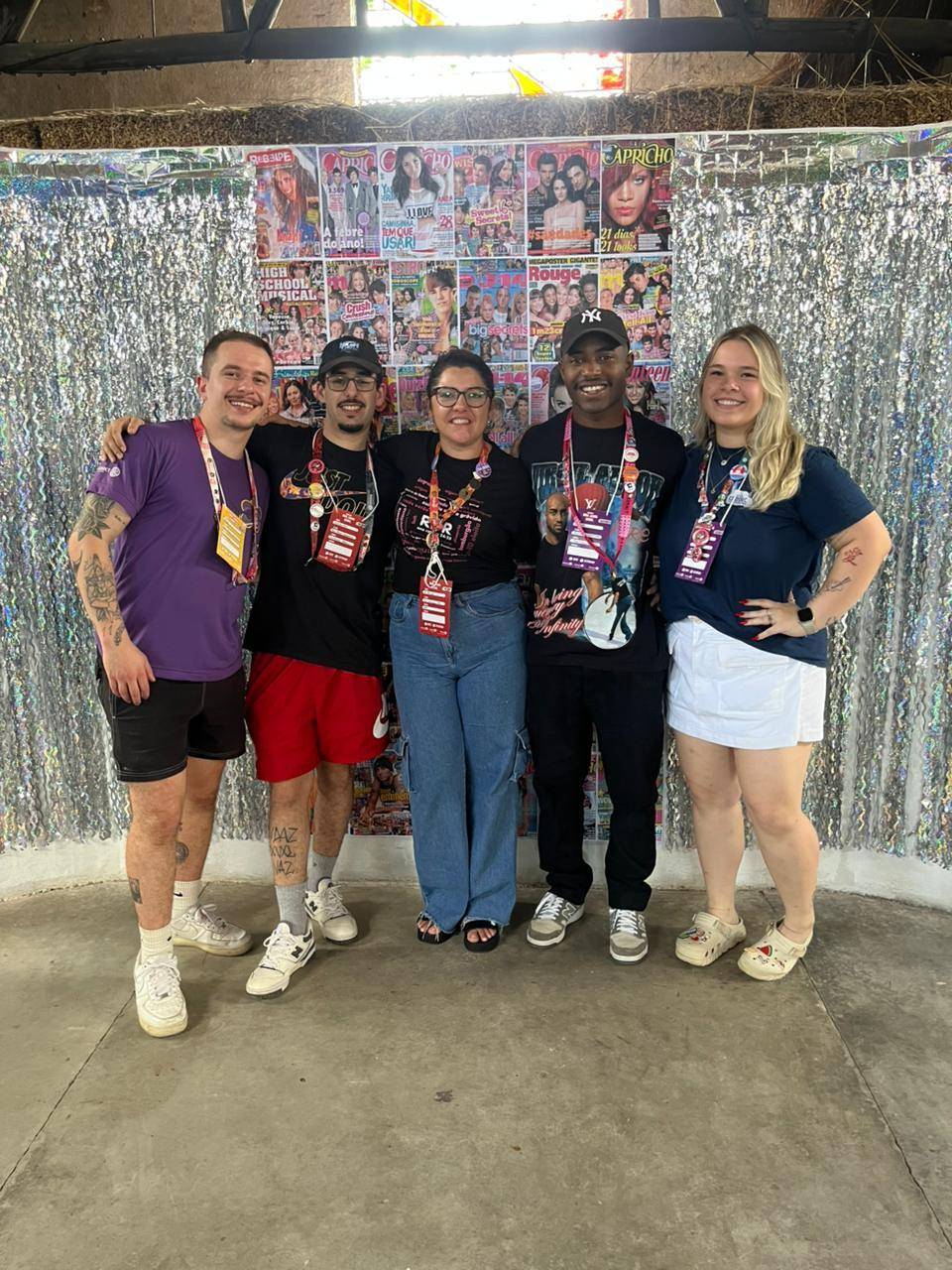 Na foto, companheira Luciana Ferreira ao lado dos companheiros Arthur Gonçalves, João Vitor Delgado e William Adil do Rotaract Club de Bagé Campanha e da RDR do distrito 4780 Juliana Borges