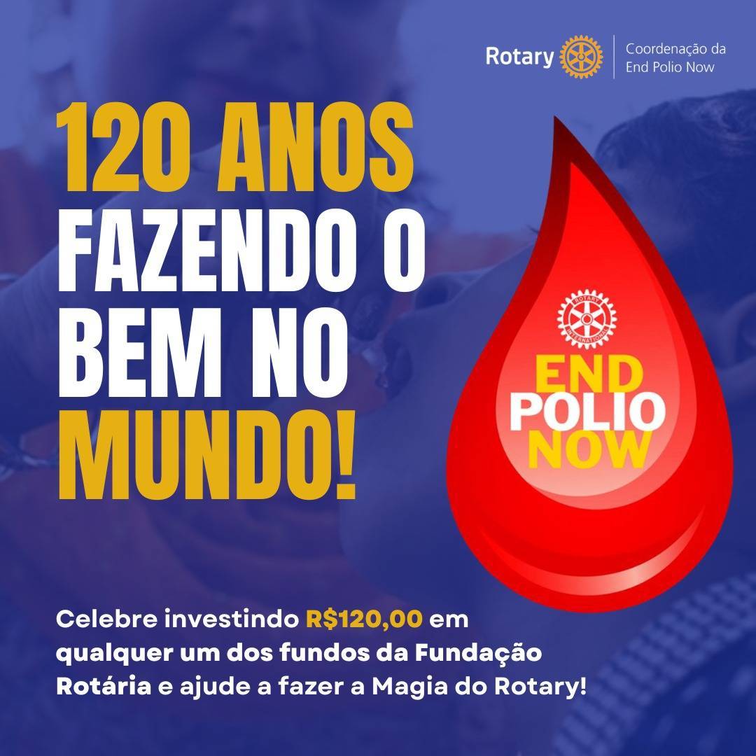 No mês de fevereiro, o Rotary International está celebrando 120 anos