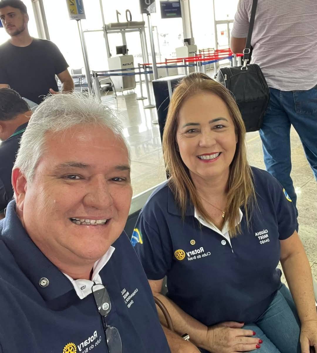 Casal Gov. 2025/26 do Distrito 4480 viaja para Orlando  (EUA) para treinamento de Governadores 