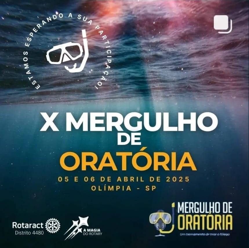 Rotaract Club do Distrito 4480 abre as inscrições para o 10º Mergulho de Oratória