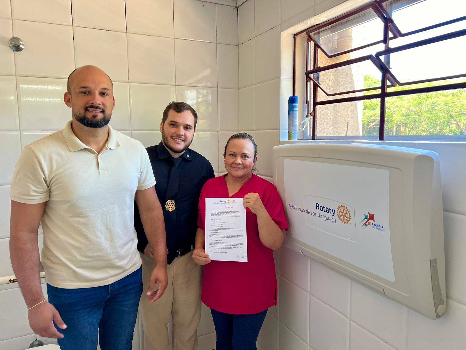 Entrega do Trocador de fraldas, instalado.