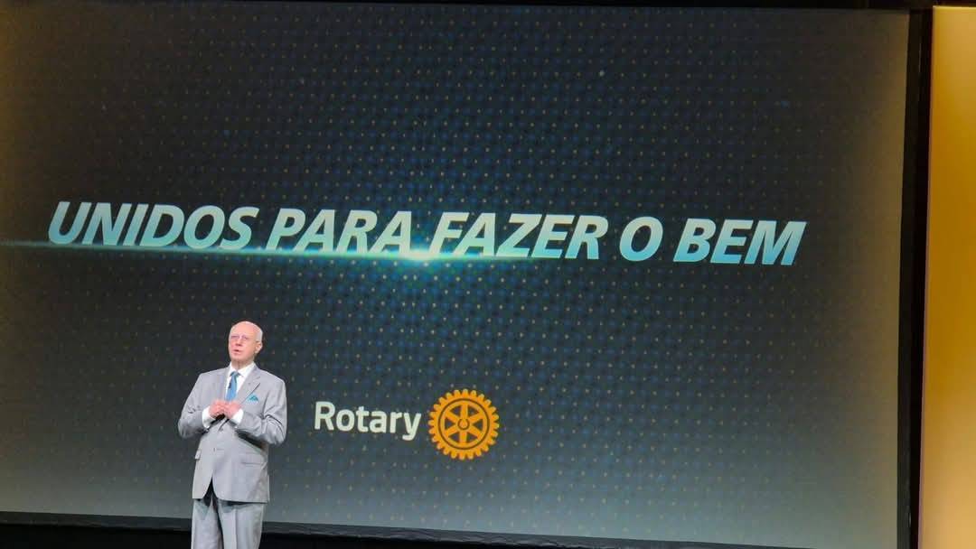 Pres. 2025-26 do Rotary International, Mário César Martins de Camargo, apresentou sua Mensagem Presidencial