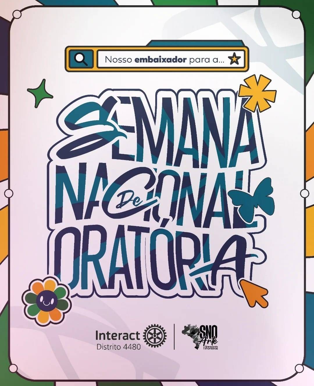 Interact Club do Distrito 4480 divulga o embaixador da Semana Nacional de Oratória