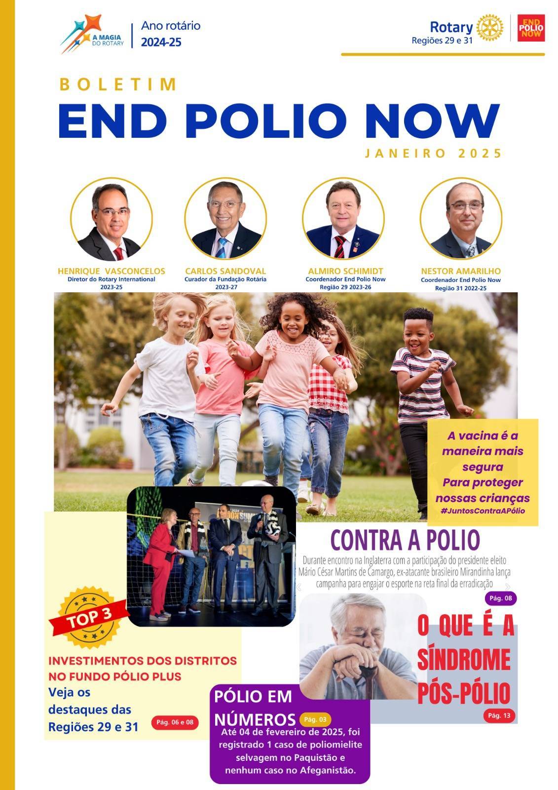 Boletim END POLIO NOW de Fevereiro está repleto de informações importantes e inspiradoras sobre a luta contra a poliomielite