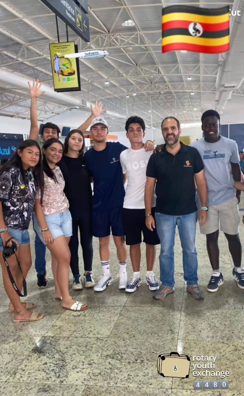 Intercambista Issac Retorna Para Uganda 