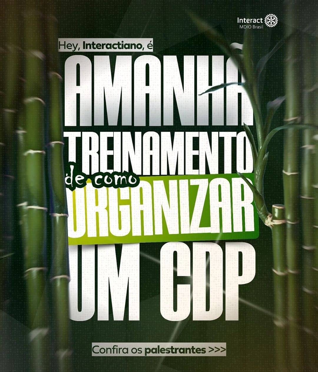 MDIO Interact Brasil Convida Para Treinamento de Como Organizar Um Concurso Distrital de Projetos 