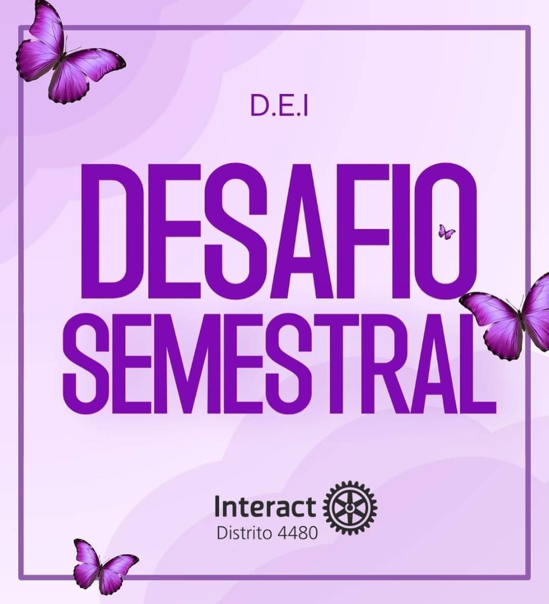 Interact Distrito 4480 Coloca no Ar o 2° Desafio Semestral D.E.I