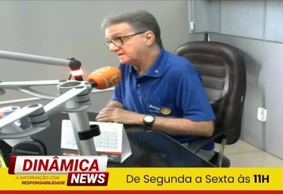 Presidente do Rotary Club de Santa Fé do Sul Participa de Entrevista na Rádio Dinâmica New 104,7 FM