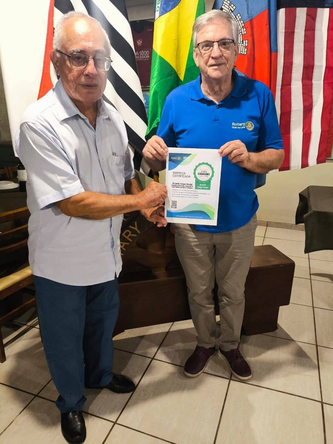 Rotary Club de Lins Presta Homenagem ao Companheiro Governador Ricardo Maluf 