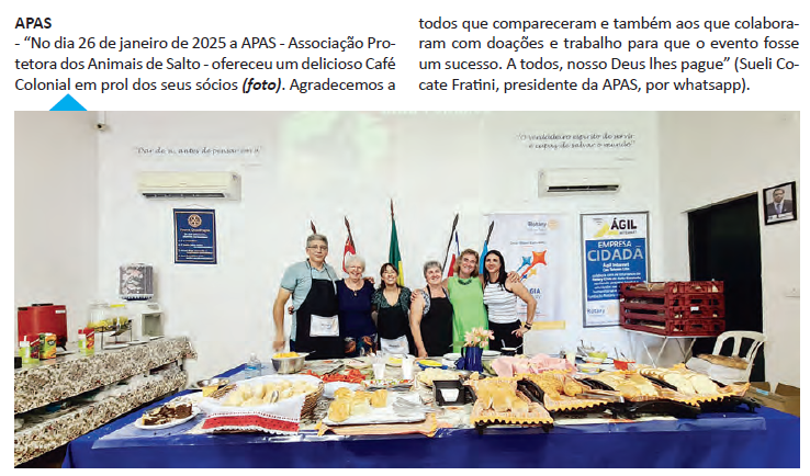 Foto do evento publicada no Jornal Taperá (Salto/SP)