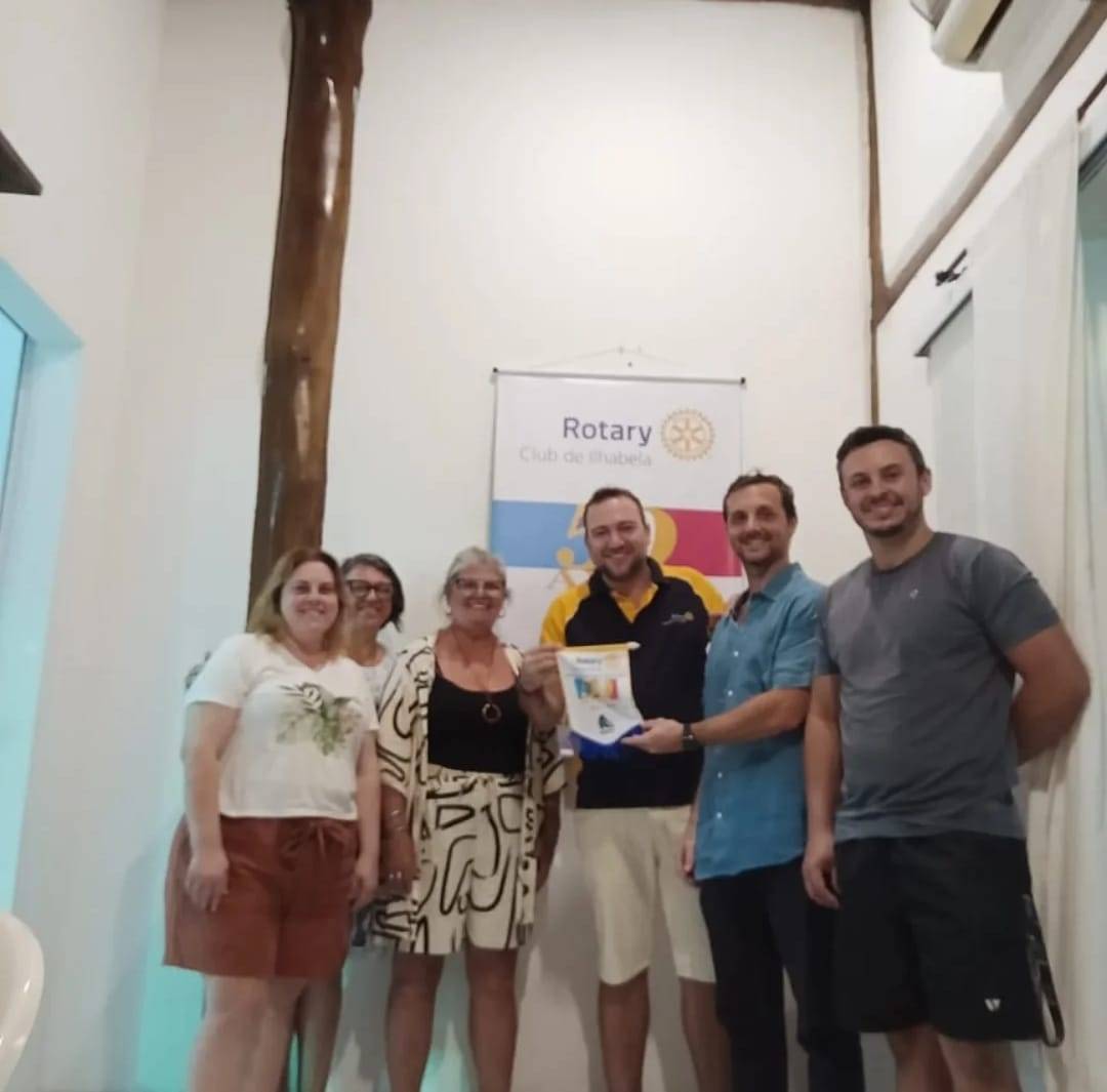 Companheiro Fernando Alcassa, Rotary Club de Lins - Norte, realizou uma visita ao Rotary Club de Ilhabela (Distrito 4571)