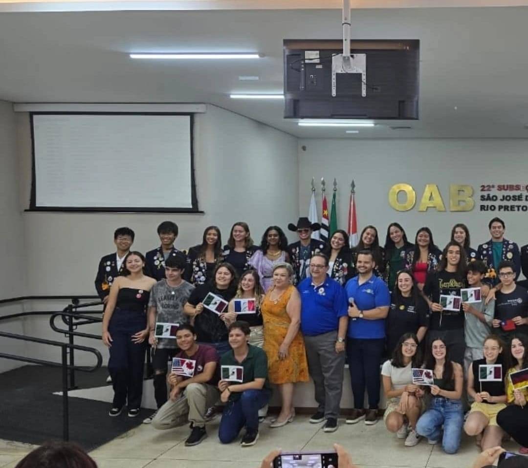 No dia 22 de fevereiro aconteceu a reunião do intercâmbio de jovens do distrito 4480 na sede da OAB de São José do Rio Preto